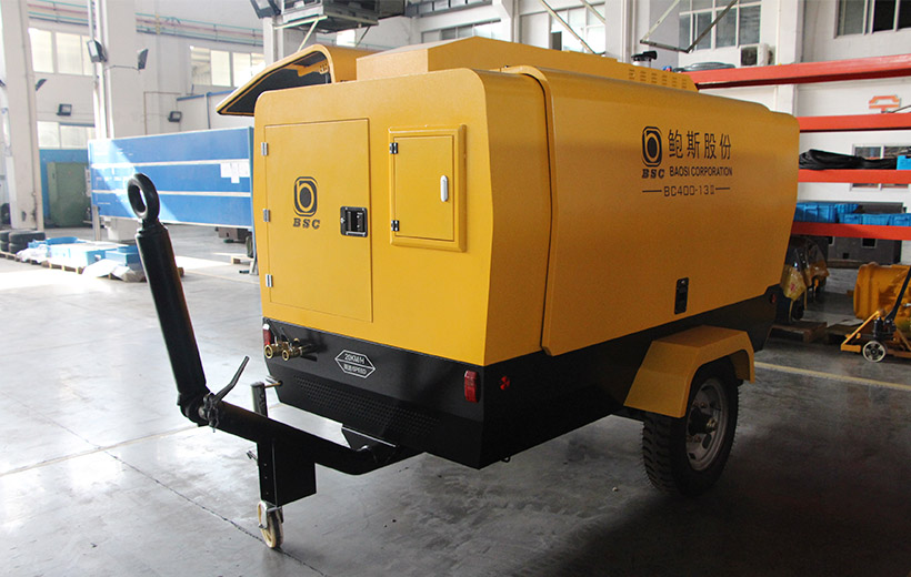 雙級節(jié)能移動螺桿壓縮機側(cè)二